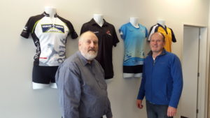 Steven Wild and George Kear, Director of Thermatech at the Thermatech warehouse